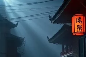 悬疑剧《倒数第二班车》封面，末班公交车尾灯与雨夜站台